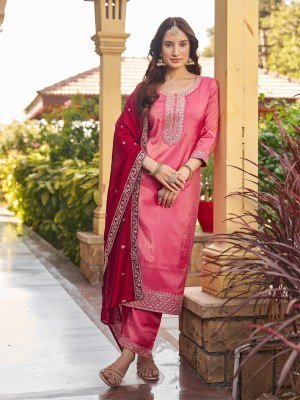 Aanchi Goldy Roman Shimmer Straight Suit Pant with Vichitra Silk Fancy Dupatta Wholesale kurtis catalogs