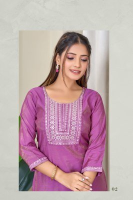  Aanchi Kashmira Shimmer Embroidery Roman Style Short Top Wholesale kurtis catalogs