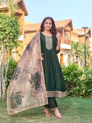 Aanchi Shobha Vichitra Shimmer Top And Bottom Set with Fancy Digital Dupatta Designer Kurti Wholesale kurtis catalogs