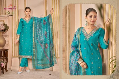 Aanchi Suri Roman Silk 3Pic Readymade Salwar Suits Collection  readymade suit catalogs