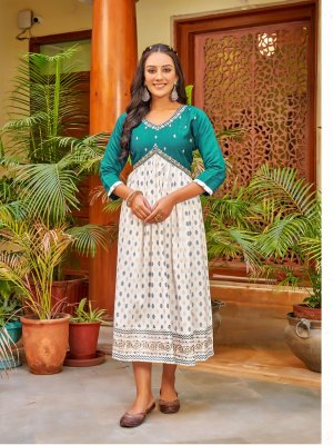 Aanchi kurti present alia cut printed with embroidered work kurti catalogue at wholesale price kurtis catalogs