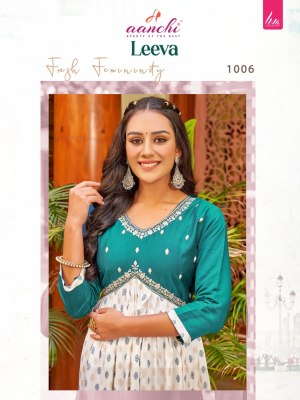 Aanchi kurti present alia cut printed with embroidered work kurti catalogue at wholesale price kurtis catalogs