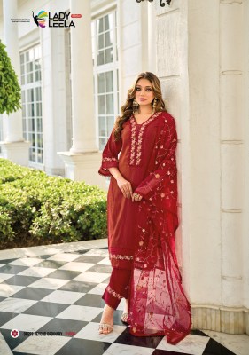 Aarfa by Lady Leela Embroidered Swiss Silk exclusive readymade suit set with amavi Expo readymade suit catalogs