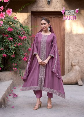 Aarti vol 1 by Mystic 9 Premium quality heavy designer readymade suit catalogue at budget rate readymade suit catalogs