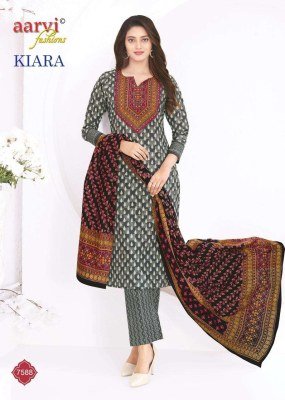 Aarvi Fashion Kiara Vol 1 100% Cotton Katha Hand Work Kurti Pant with Dupatta kurti pant with dupatta Catalogs