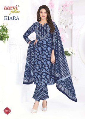 Aarvi Fashion Kiara Vol 1 100% Cotton Katha Hand Work Kurti Pant with Dupatta kurti pant with dupatta Catalogs