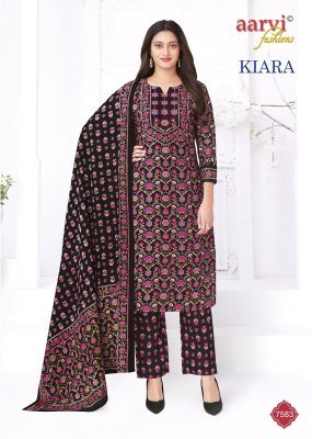 Aarvi Kiara Vol 1 Cotton Kurti Pant Set with Kantha Hand Embroidery readymade suit catalogs