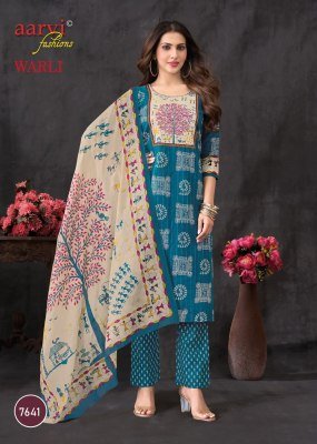 Aarvi Warli Vol 1 Cotton Tribal Print Kurti Pant Set Wholesale readymade suit catalogs