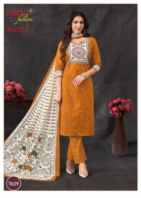 Aarvi Warli Vol 1 Cotton Tribal Print Kurti Pant Set Wholesale readymade suit catalogs