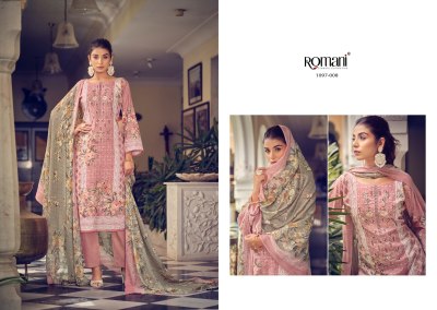 Aarzu vol 14 by Romani Premiume Soft cotton unstitched suit catalogue at affordable rate salwar kameez catalogs