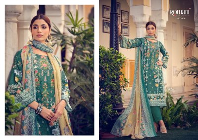 Aarzu vol 14 by Romani Premiume Soft cotton unstitched suit catalogue at affordable rate salwar kameez catalogs