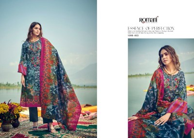 Aarzu vol 15 by Romani Premium Soft Digital Printed dress material catalogue at amaviexpo dress material catalogs