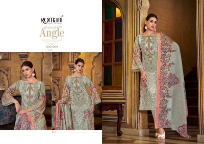Aarzu vol 18 by Romani Premium Soft digital style unstitched suit catalogue with low rate dress material catalogs