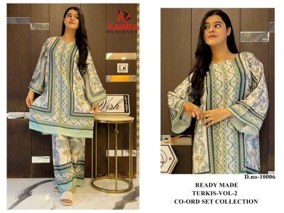 Aasha Designer Turkis Vol 2 Modal Satin Printed Co ord Set for Women Wholesale  co ord set catalogs