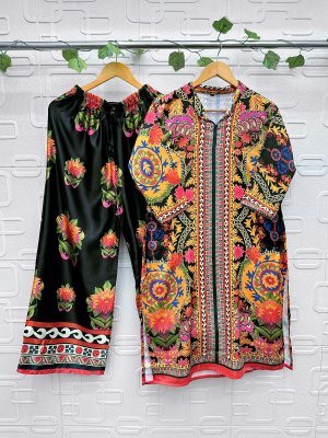 Aasha Designer Turkis Vol 2 Modal Satin Printed Co ord Set for Women Wholesale  co ord set catalogs