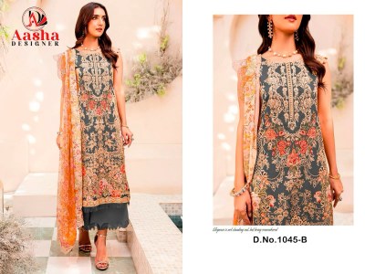 Aasha designer needle wonder vol 2 pre cotton printed with heavy embroidered pakistani suit catalogue pakistani suit catalogs