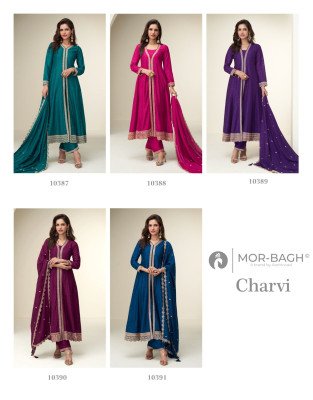 Aashirwad Charvi Premium Silk Readymade Set Top  Bottom And Dupatta Wholesale kurtis catalogs
