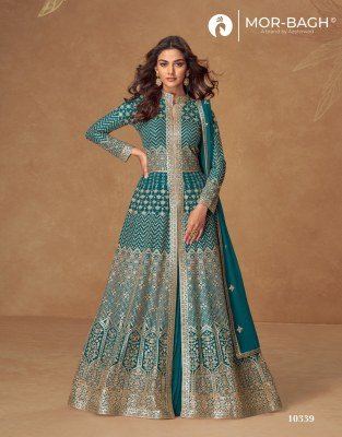  Aashirwad Creation Almirah Top Real georgette front and back embroidery  Skirt Real georgette  Dupatta Real georgette Wholesale kurtis catalogs