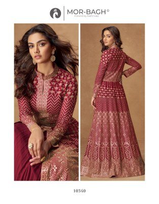  Aashirwad Creation Almirah Top Real georgette front and back embroidery  Skirt Real georgette  Dupatta Real georgette Wholesale kurtis catalogs