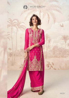 Aashirwad Creation Poorva Premium Chinnon Silk Suit Plazzo Set with Dupatta Wholesale kurtis catalogs