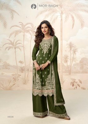 Aashirwad Creation Poorva Premium Chinnon Silk Suit Plazzo Set with Dupatta Wholesale kurtis catalogs