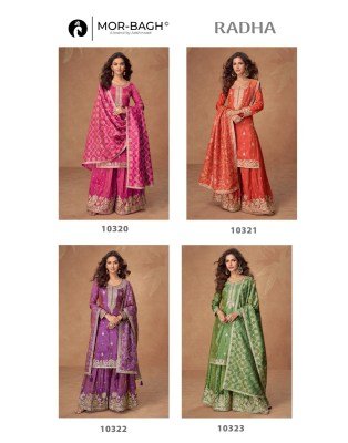 Aashirwad Creation Radha Premium Simar Silk Plazzo Suit With Dupatta For Women Wholesale kurtis catalogs