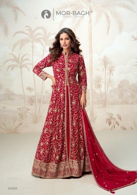 Aashirwad Creation Vamika Real Georgette Embroidered Top And Skirt with Georgette Dupatta  Wholesale fancy Anarkali suit catalogs