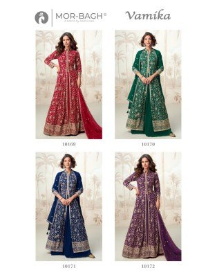 Aashirwad Creation Vamika Real Georgette Embroidered Top And Skirt with Georgette Dupatta  Wholesale fancy Anarkali suit catalogs