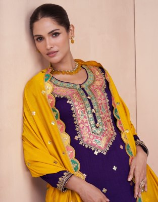 Aashirwad creation present Gulbaug premium silk fancy sharara suit catalogue readymade suit catalogs