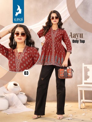 Aayu by Kaya Super quality cotton printed fancy western wear catalogue at affordable rate western wear catalogs