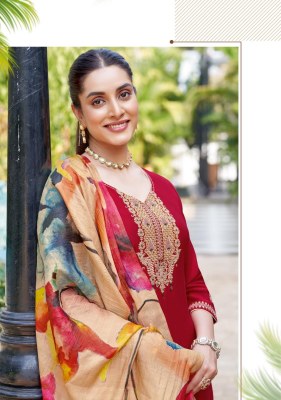 Abhilasha by Wooglee Thread handwork Neck top ottom and dupatta catalogue readymade suit catalogs