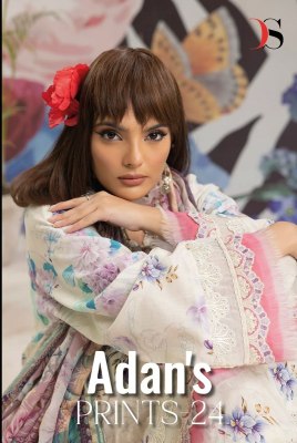 Adan libas Lawn-24 by Deepsy Suits pure cotton embroidered pakisatni suit catalogue at amaviexpo Adan Libaas 
