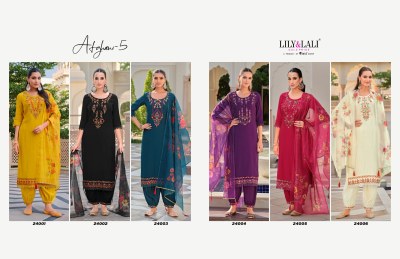 Afghani 5 by Lily and lali Handwork embrodiered dress material collection salwar kameez catalogs