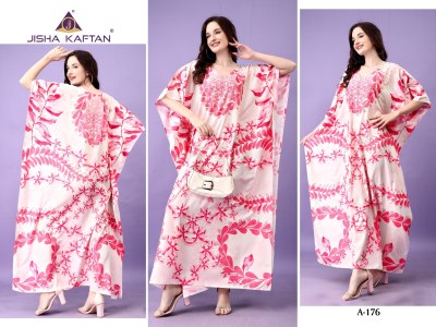 Afreen Kaftan vol 10 by Jisha Polyester Printed Free Size Kaftan Catalogue at affordable rate  kurtis catalogs