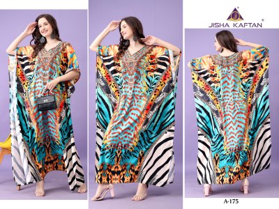 Afreen Kaftan vol 10 by Jisha Polyester Printed Free Size Kaftan Catalogue at affordable rate  kurtis catalogs