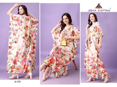Afreen Kaftan vol 10 by Jisha Polyester Printed Free Size Kaftan Catalogue at affordable rate  kurtis catalogs
