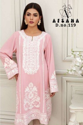 Afsana D. N 119 Pure georgette Readymade Pakistani suits catalogue wholesale  kurtis catalogs
