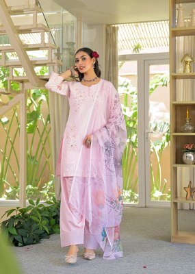 Afsana Laila Farshi Salwar Set  Embroidered 3-Piece Suit readymade suit catalogs