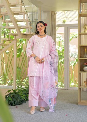 Afsana Laila Farshi Salwar Set  Embroidered 3-Piece Suit readymade suit catalogs