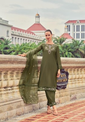 Afsana by Lady leela top afghani and dupatta with fancy handwork collection readymade suit catalogs