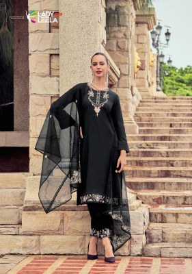 Afsana by Lady leela top afghani and dupatta with fancy handwork collection readymade suit catalogs