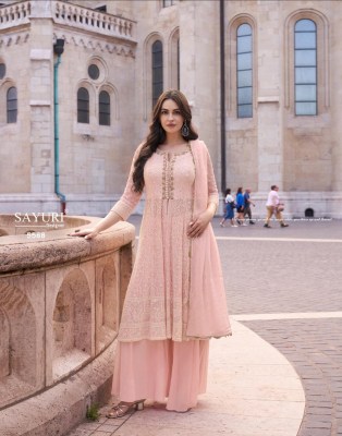 Afsana by Sayuri designer Fancy georgette sharara suit catalogue at affordable rate fancy sharara suit Catalogs