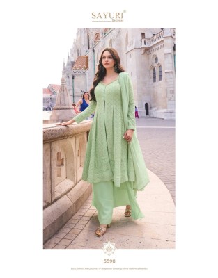 Afsana by Sayuri designer Fancy georgette sharara suit catalogue at affordable rate fancy sharara suit Catalogs