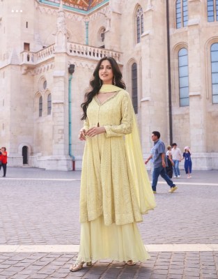 Afsana by Sayuri designer Fancy georgette sharara suit catalogue at affordable rate fancy sharara suit Catalogs
