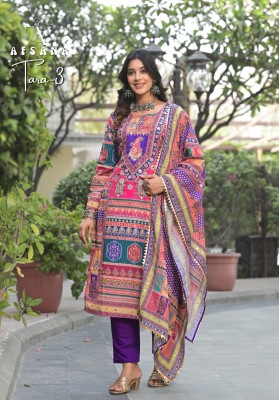 Afsana by Tara 3 designer Pakistani suit catalogue at low rate kurti pant with dupatta Catalogs
