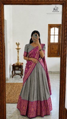 Ai Fashion Urvashi Heavy Lichi Silk Lehenga Choli with Banarasi Dupatta Amavi
