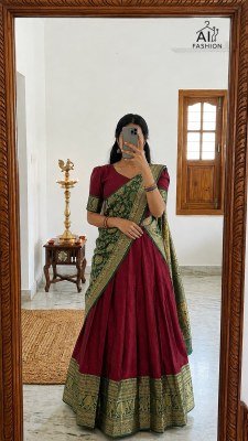 Ai Fashion Urvashi Heavy Lichi Silk Lehenga Choli with Banarasi Dupatta lehenga choli catalogs