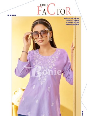 Aisha vol 3 by Bonie Luckhnowi Work Fancy short Top Catalogue at affordable rate western wear catalogs