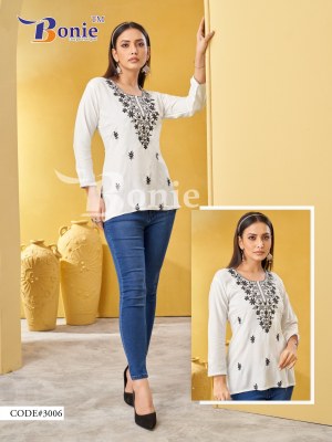 Aisha vol 3 by Bonie Luckhnowi Work Fancy short Top Catalogue at affordable rate western wear catalogs