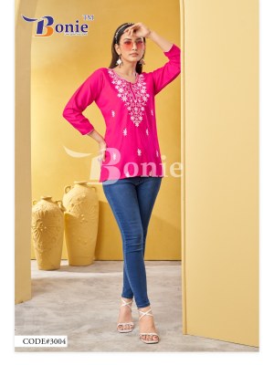 Aisha vol 3 by Bonie Luckhnowi Work Fancy short Top Catalogue at affordable rate western wear catalogs